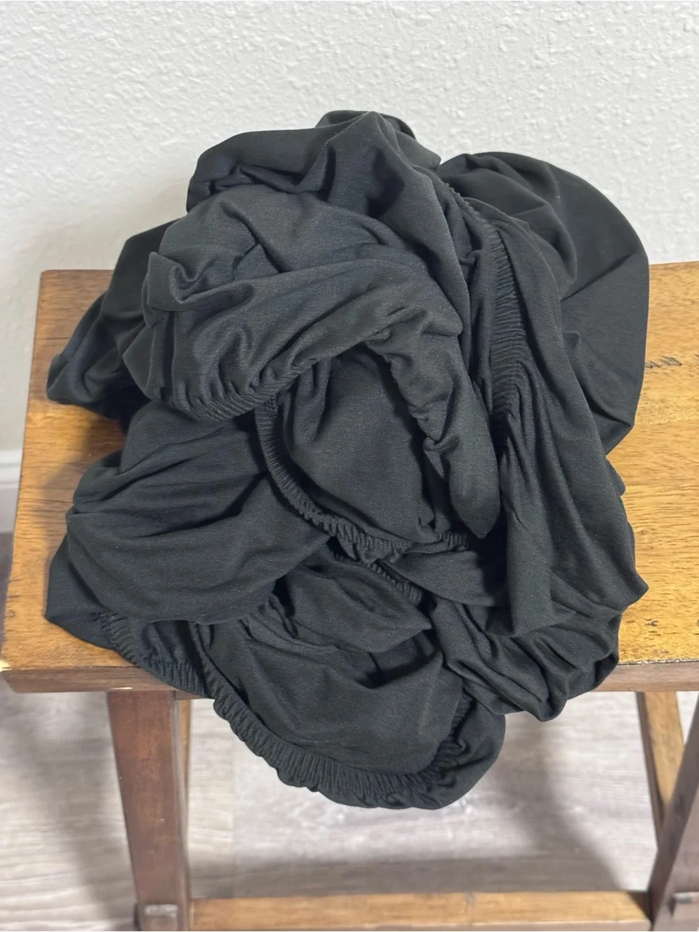 Barossa Design (Amazon) StretchWrap Bed Frame Skirt Cover in Black | Queen